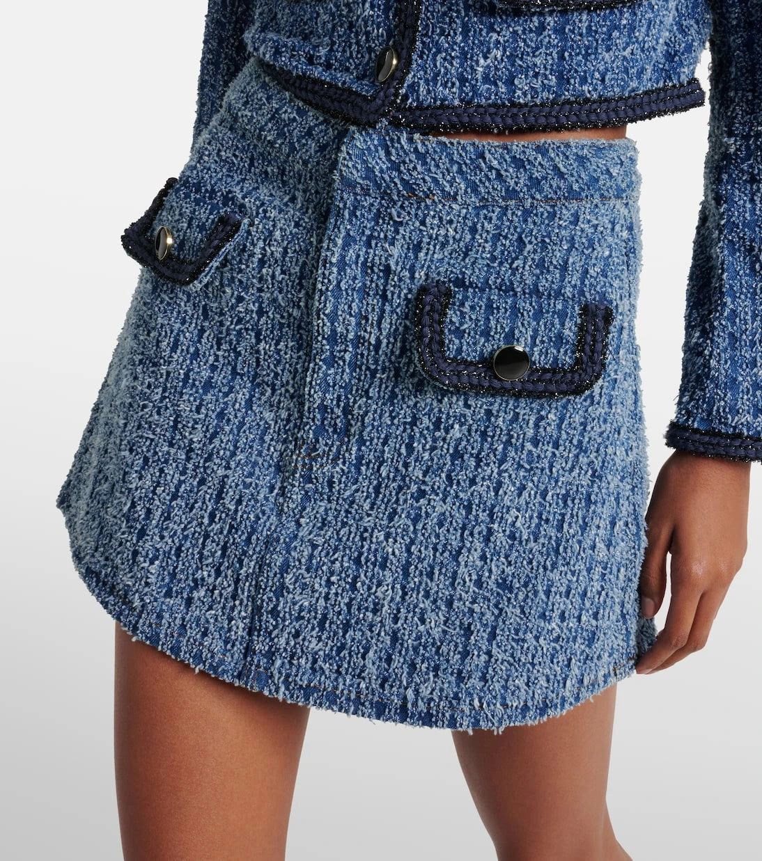 Self-Portrait - Denim miniskirt