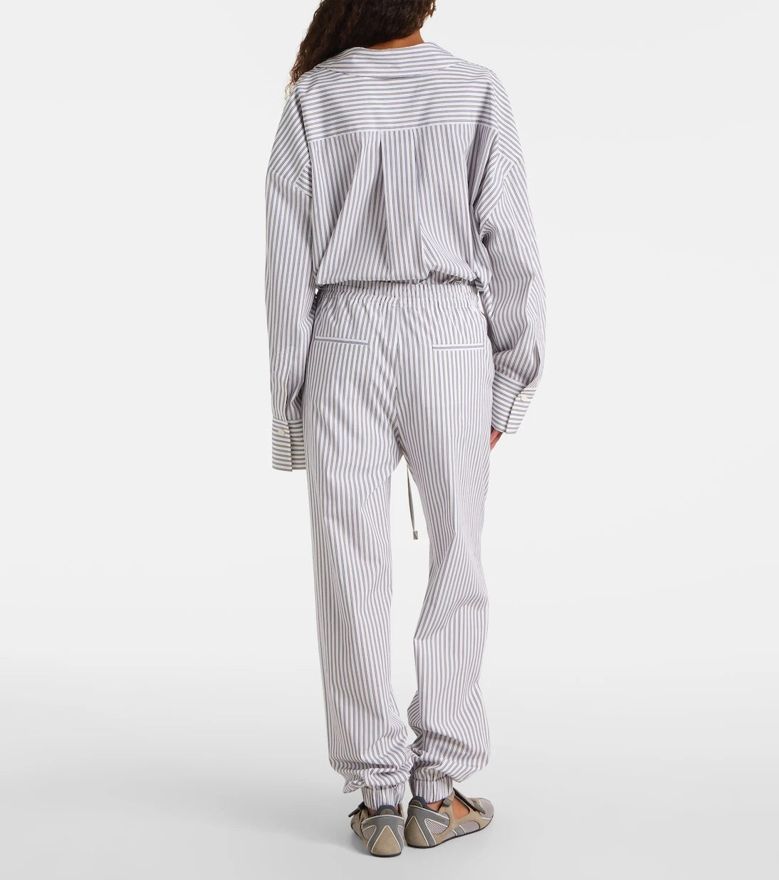 The Attico - Striped cotton sweatpants