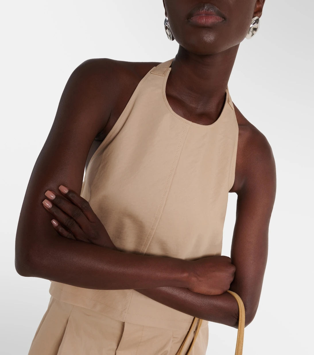Wardrobe.NYC - Halterneck cotton-blend drill top