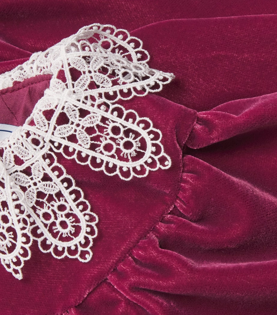 Velvet Lace-Collar Dress (3 Months-4 Years)