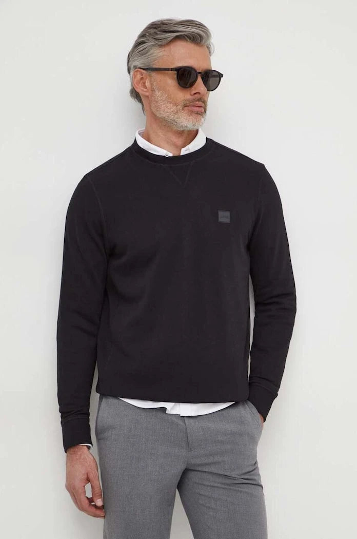 BOSS Orange Erkek Pamuklu Sweatshirt Westart