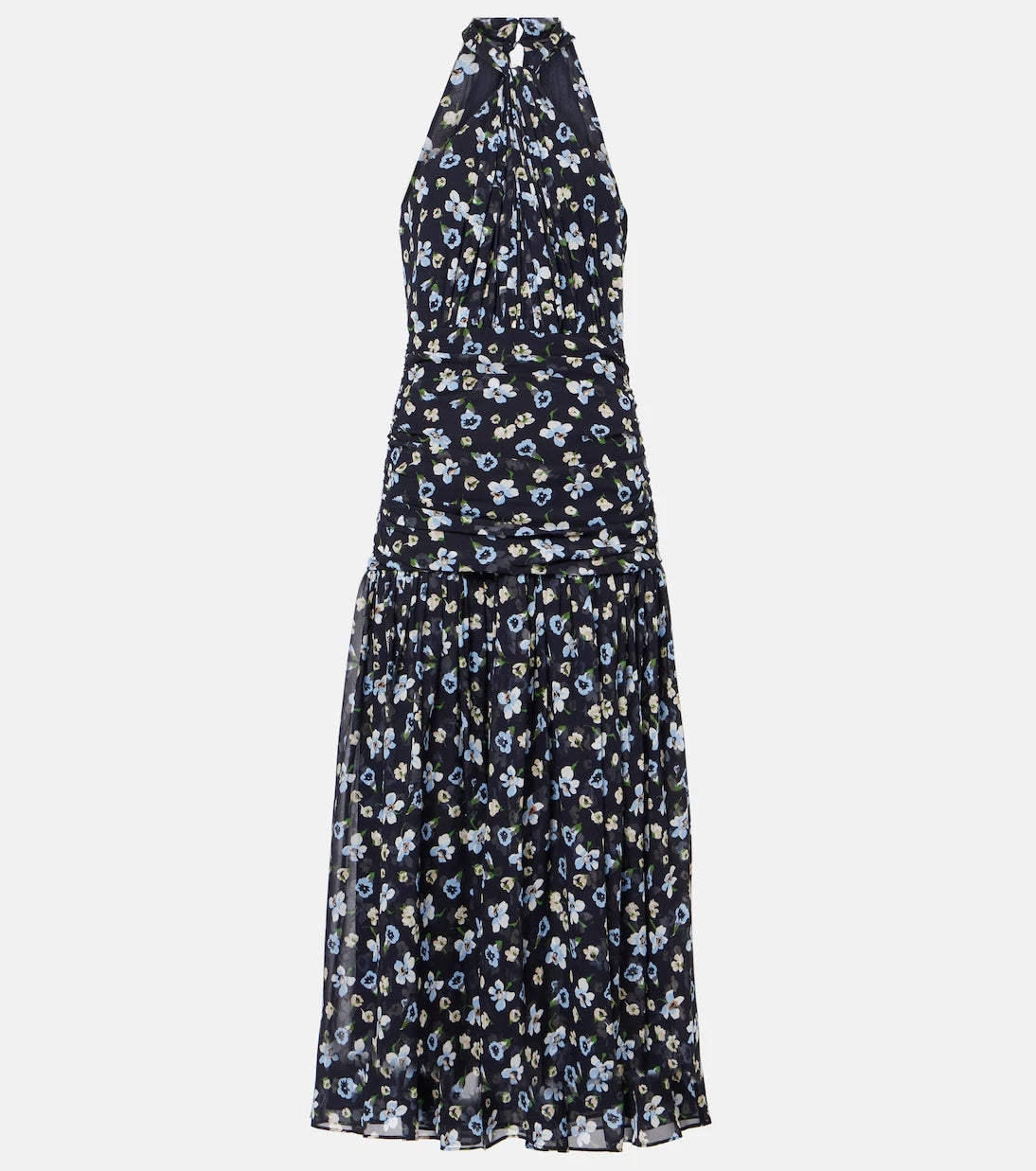 Veronica Beard - Brock halterneck silk midi dress