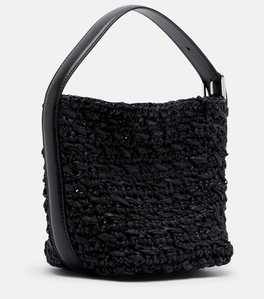 Toteme - Belted Small raffia tote bag