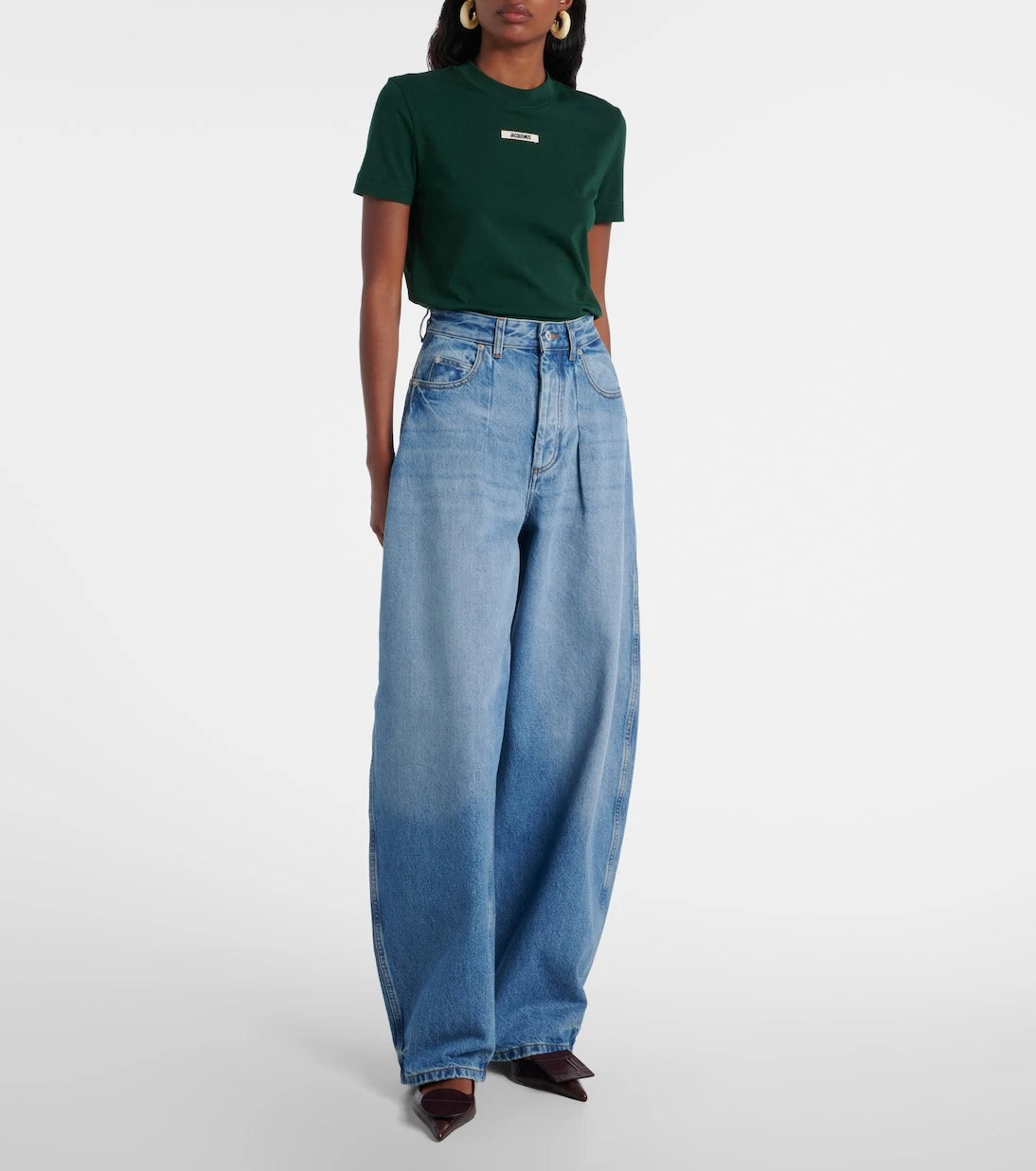 Jacquemus - Ovalo De-Nîmes barrel-leg jeans