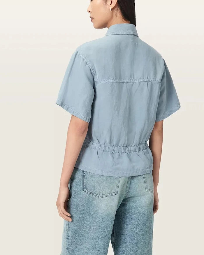 AllSaints kadın keten gömlek TOVE