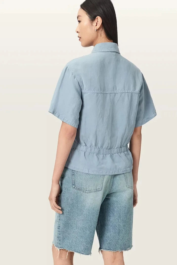 AllSaints риза дамска с лен TOVE