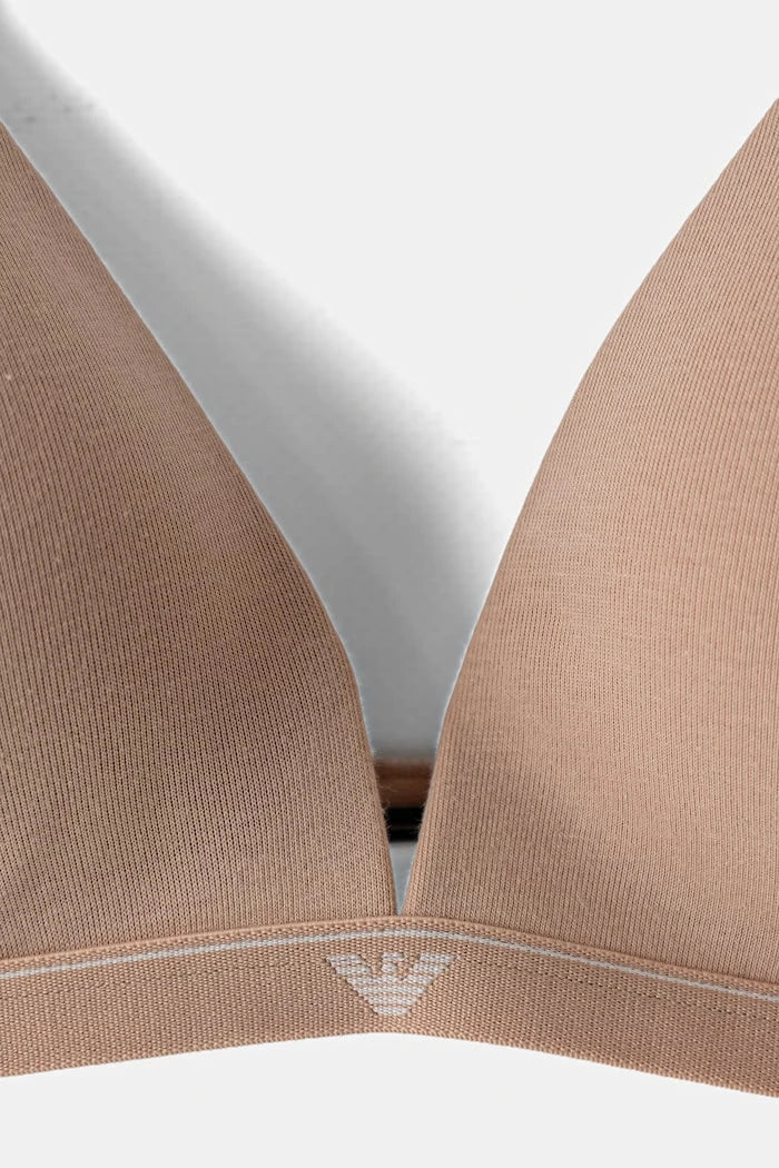 Emporio Armani Underwear pamuk ve elastan derin dekolteli sütyen