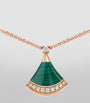 Rose Gold, Diamond and Malachite Divas' Dream Necklace