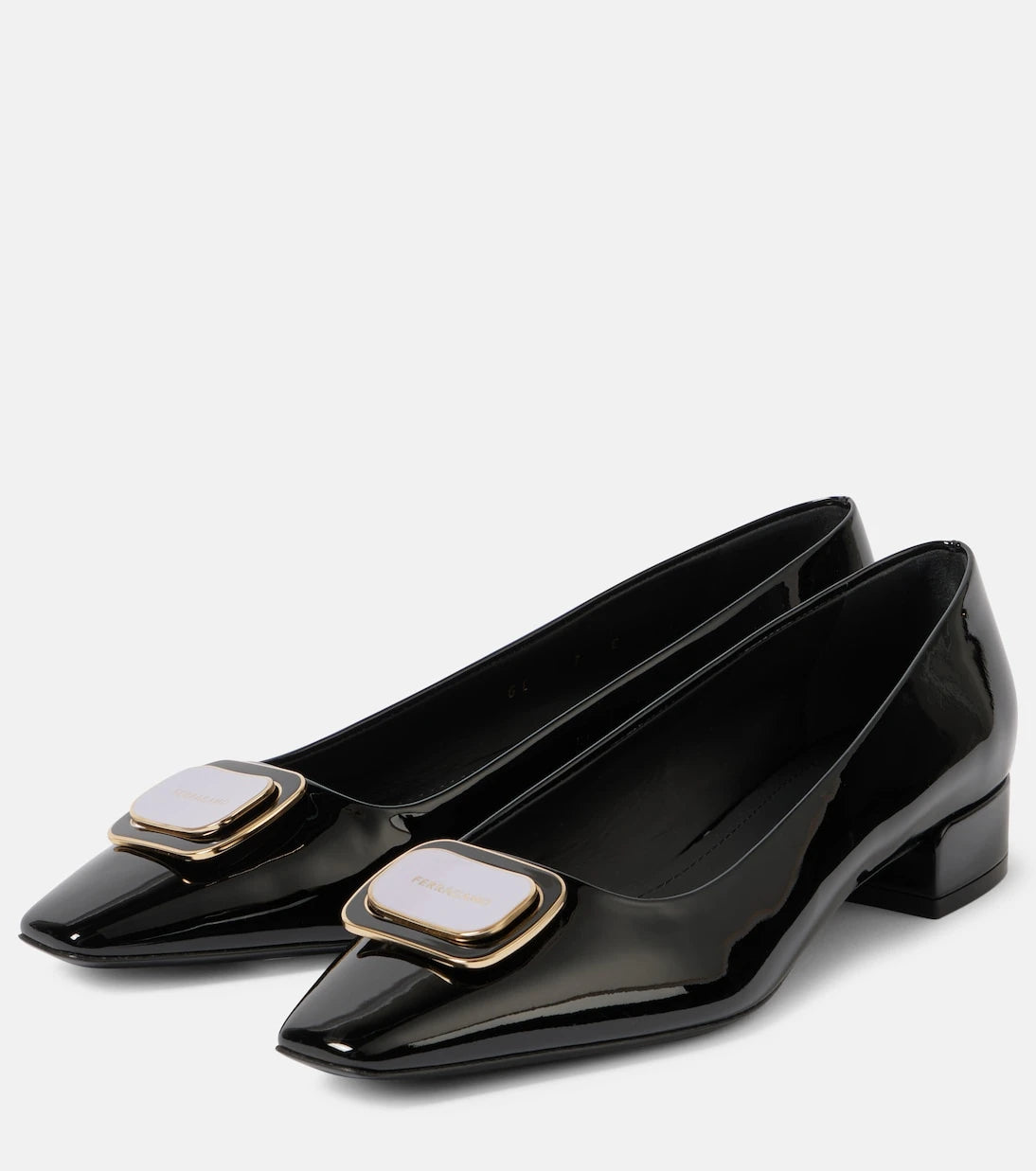 Ferragamo - Venera patent leather ballet flats