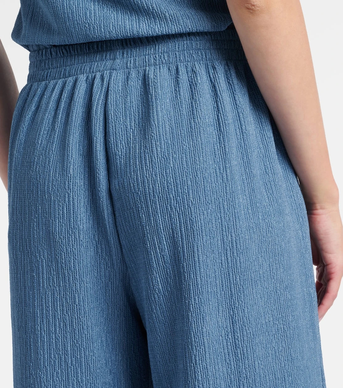 Jade Swim - Mika seersucker wide-leg pants