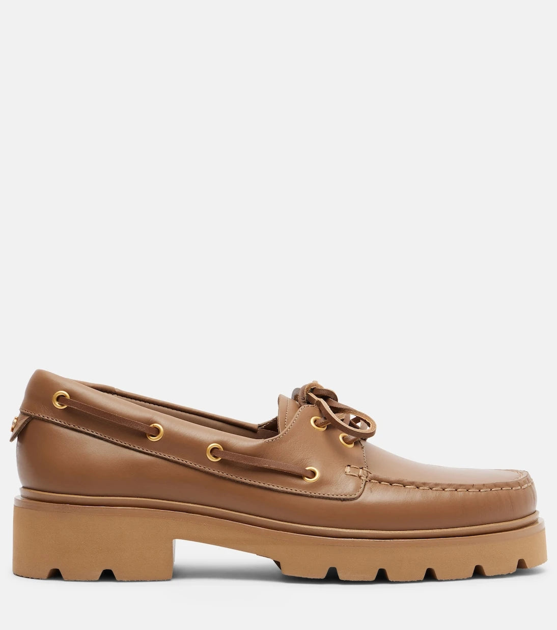 Gianvito Rossi - Olonne leather boat shoes