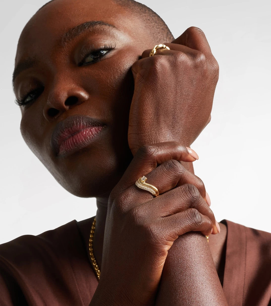 Stone and Strand - Anjelica 14kt gold ring with diamonds