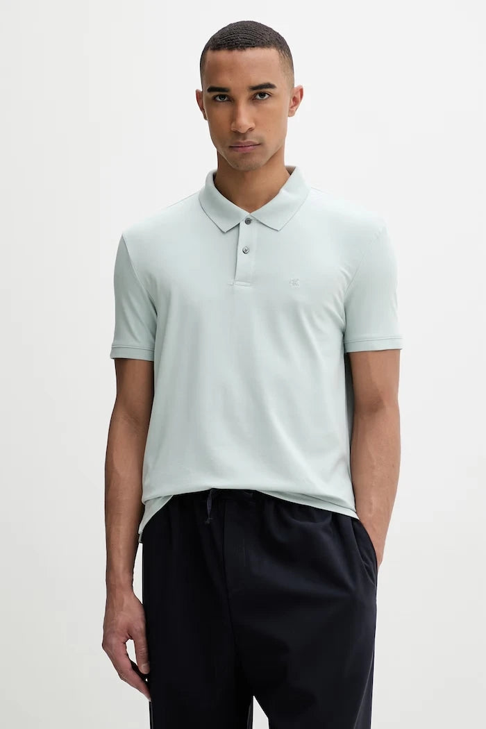 Calvin Klein тениска с яка мъжка с памук