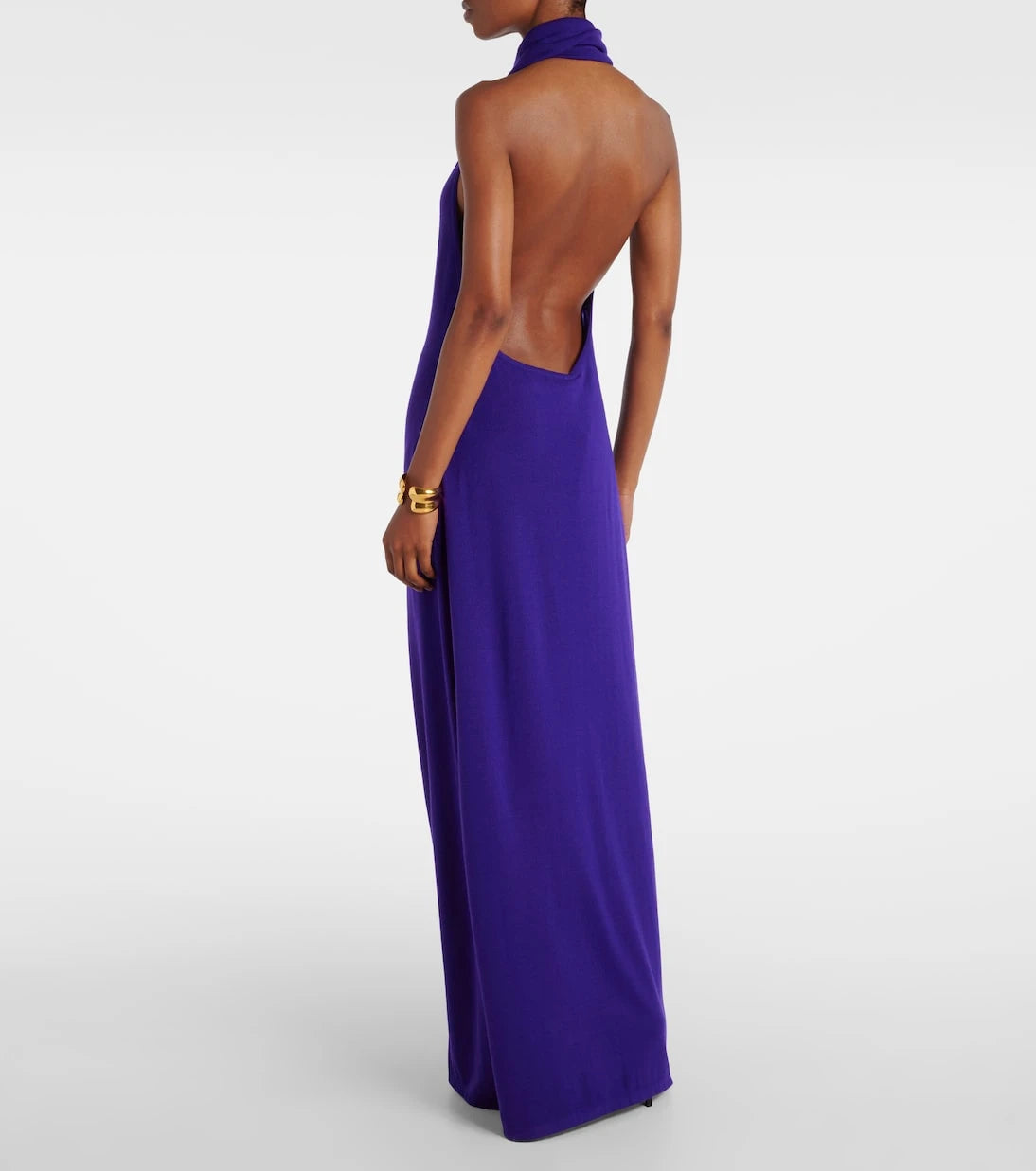 Tom Ford - Halterneck cashmere-blend gown