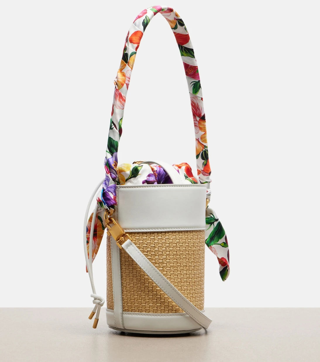 Dolce&Gabbana - Secchiello Small raffia bucket bag
