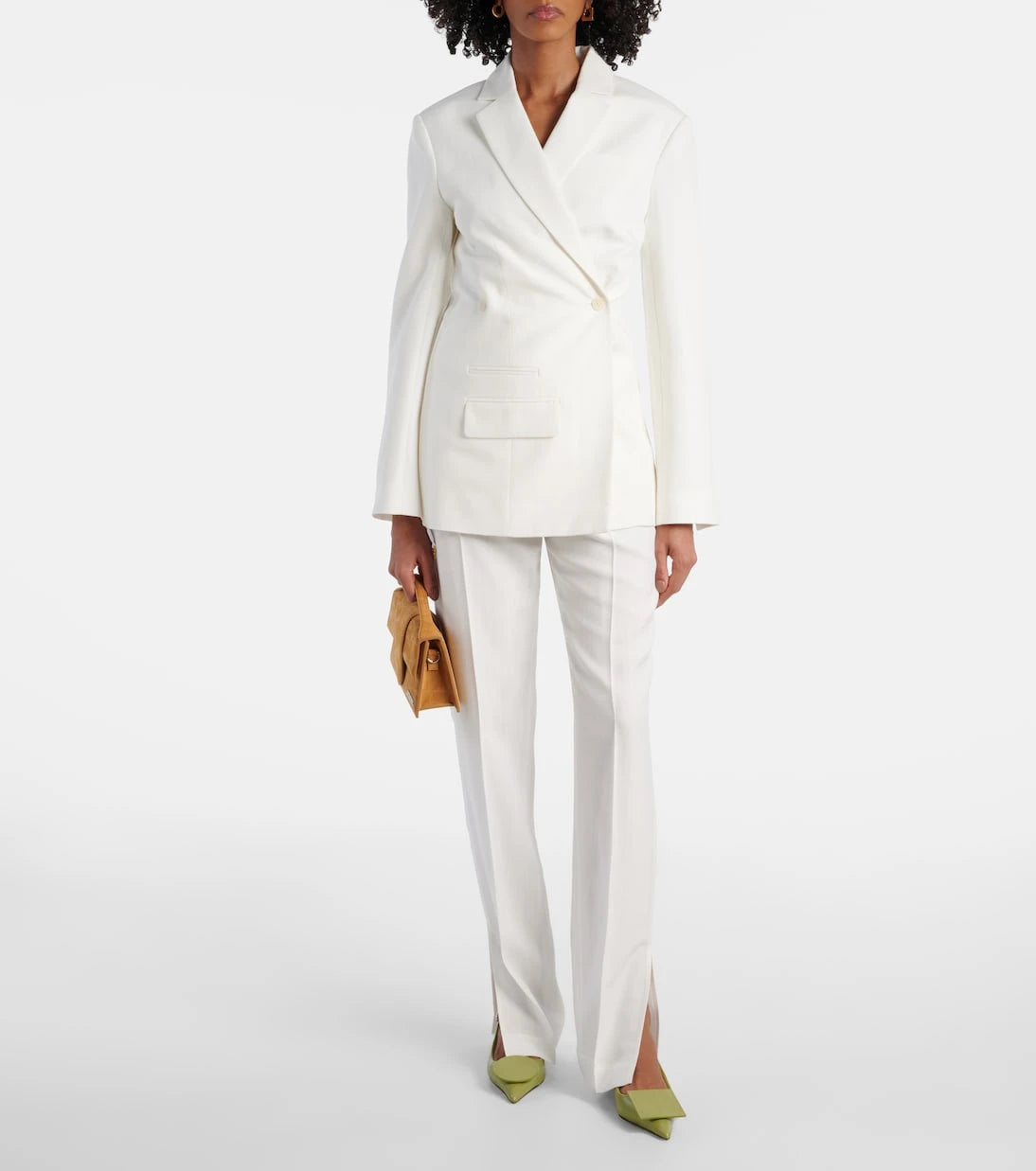 Jacquemus - Tibau high-rise canvas slim pants