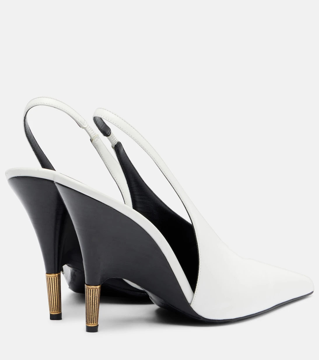 Khaite - Bella 100 leather slingback pumps