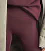 Burgundy Flared Yoga Pants