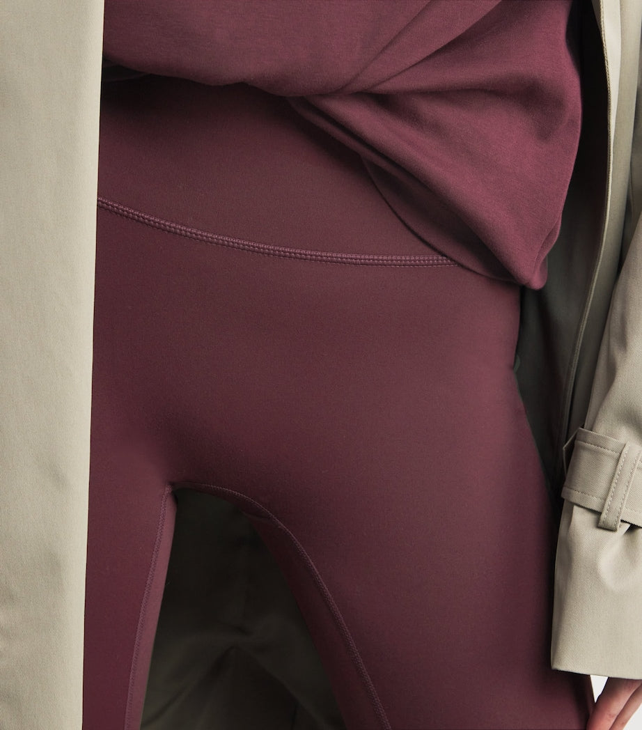 Burgundy Flared Yoga Pants