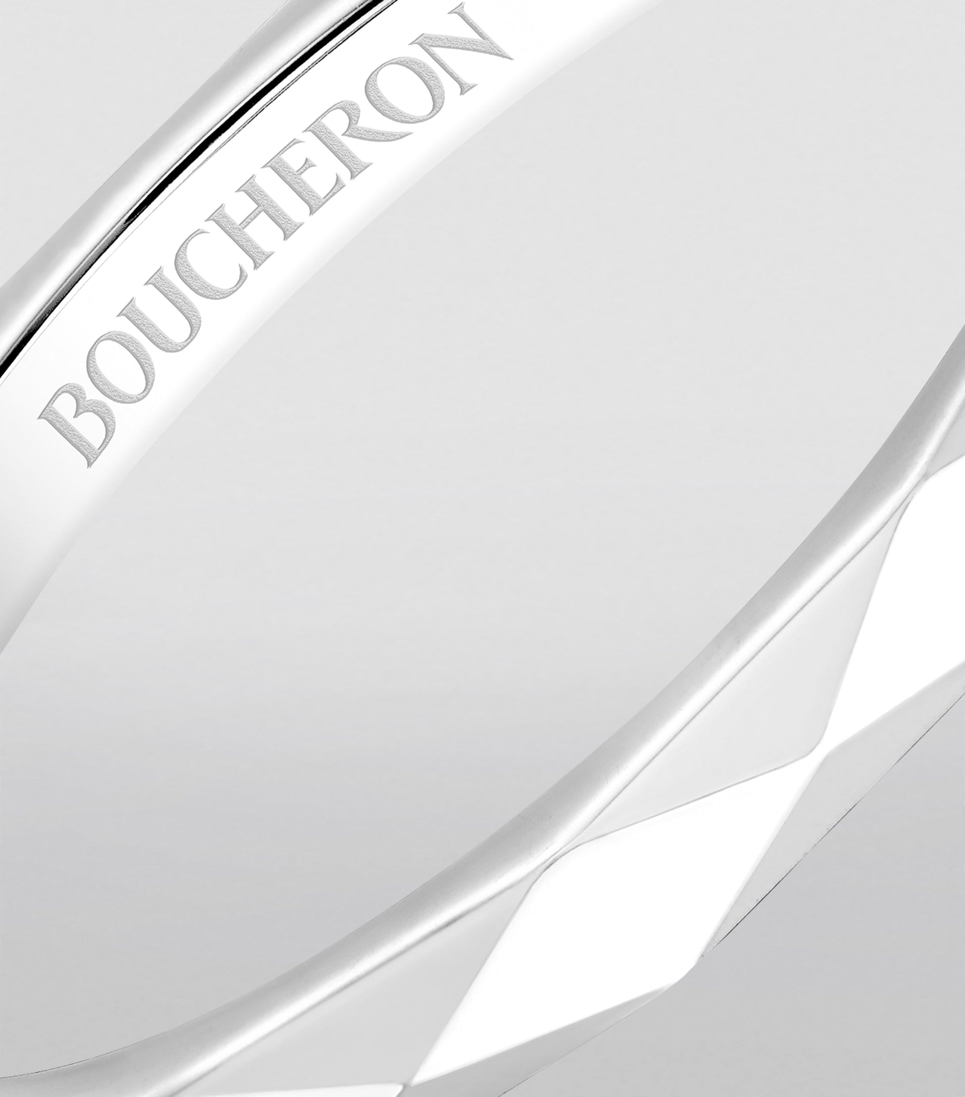 Platinum Facette Wedding Ring