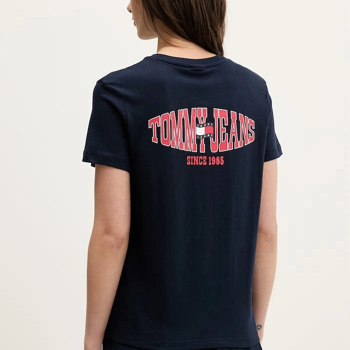 Tommy Jeans kadın pamuklu tişört