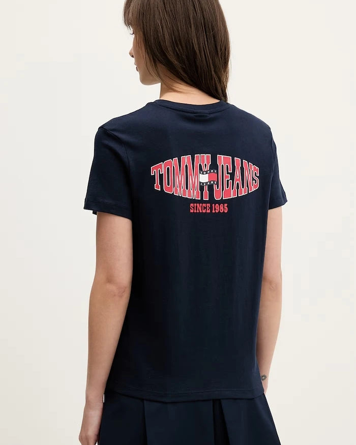 Tommy Jeans kadın pamuklu tişört