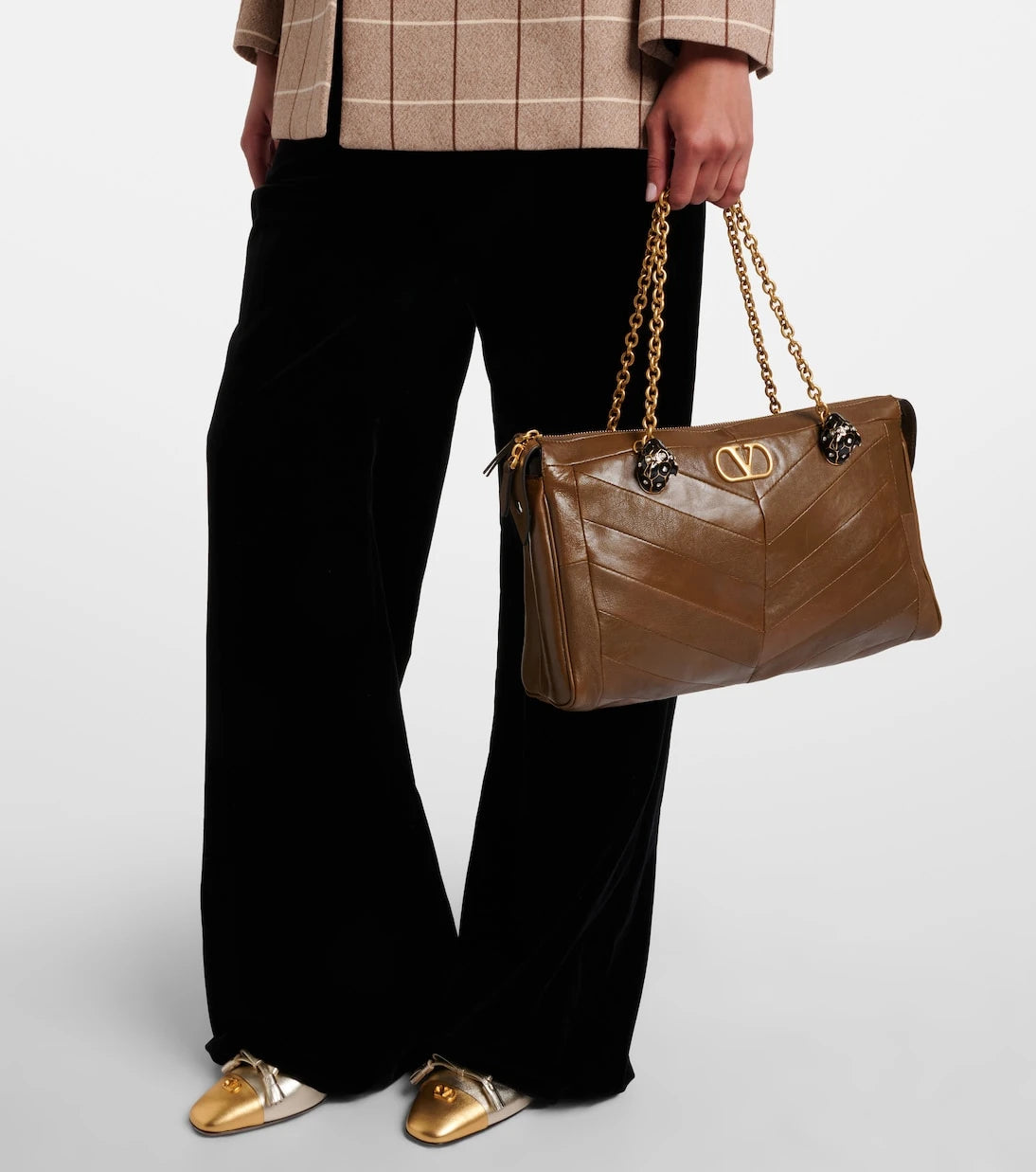Valentino Garavani - Panthea Medium leather tote bag