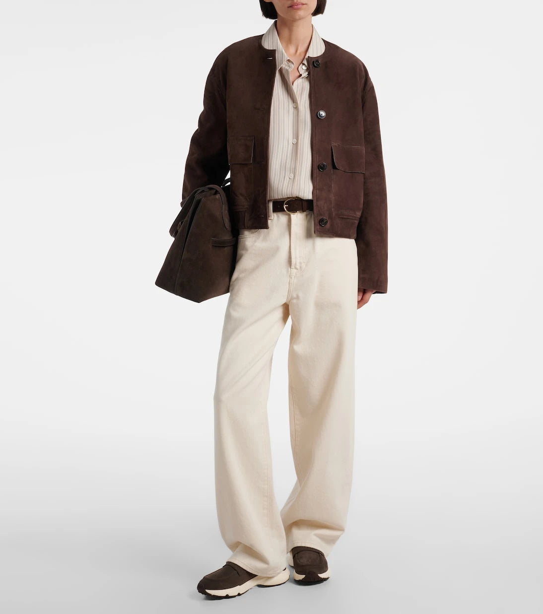 Tod's - Shearling-lined leather slip-on shoes