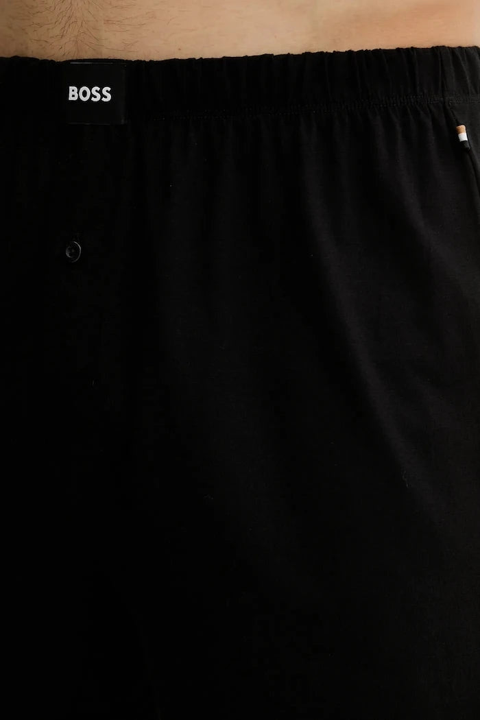 BOSS erkek pamuk ve elastan boxer 2P Jersey Boxer 2 adet