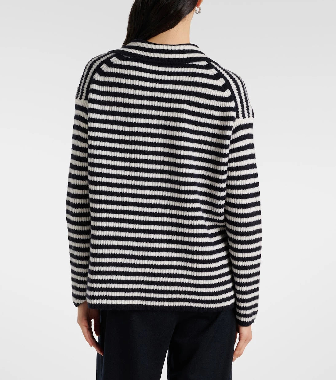 Max Mara - Gomma çizgili kaşmir üst