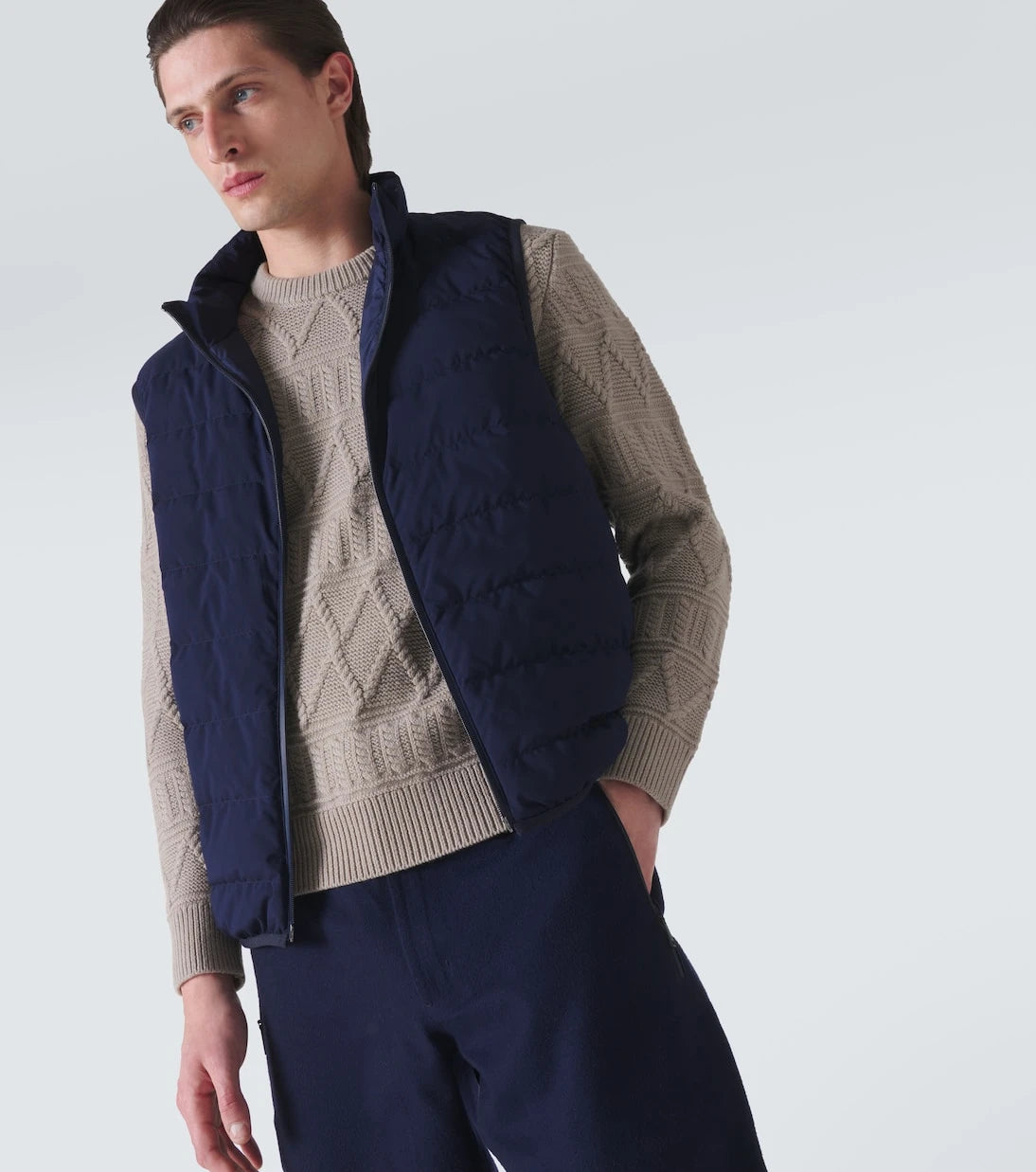 Zegna - جاكيت تزلج من الكشمير