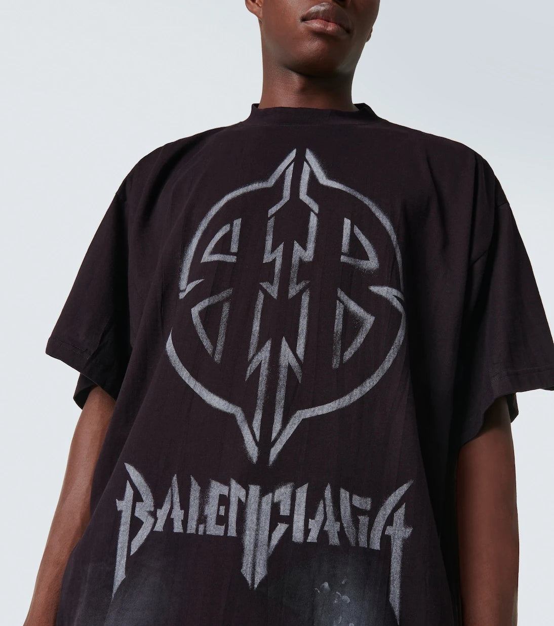Balenciaga - Metal BB cotton jersey T-shirt