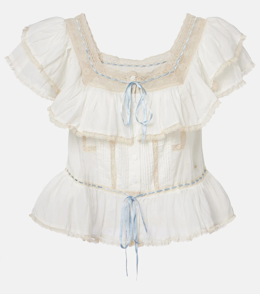 Rixo - Melisa embroidered cotton blouse