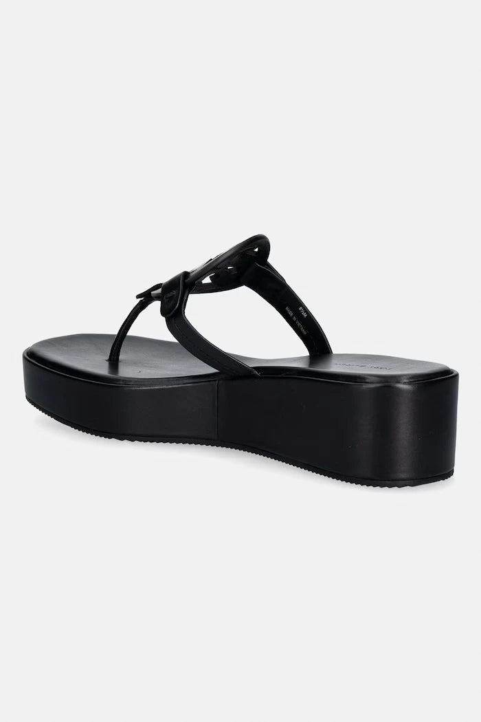 Tory Burch джапанки дамски кожени Miller Wedge