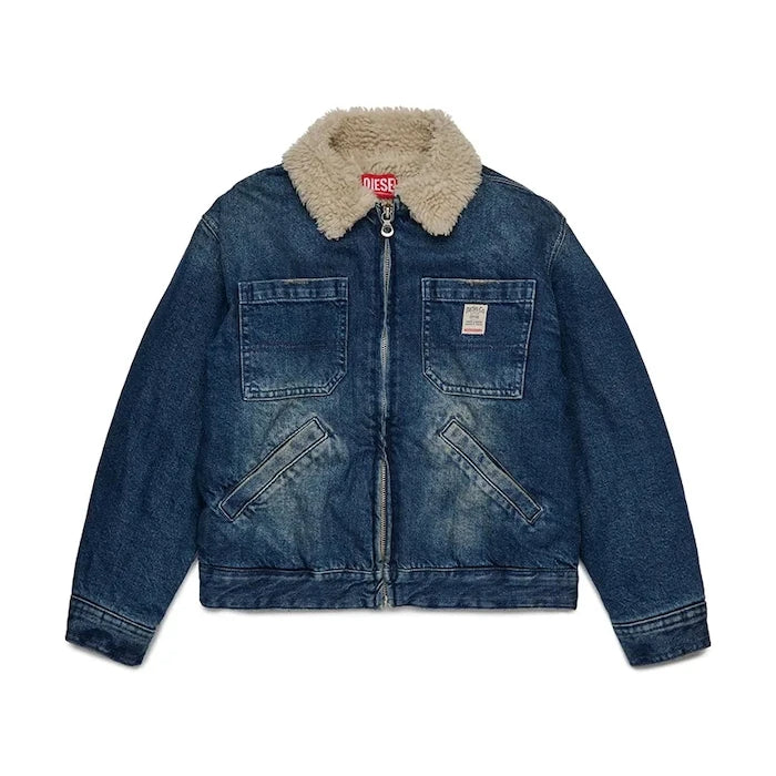 Детско памучно яке Diesel JOMOX-FUR JACKET