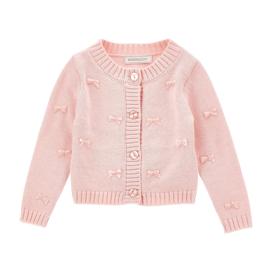Cotton-Wool Bow Cardigan (6-36 Months)