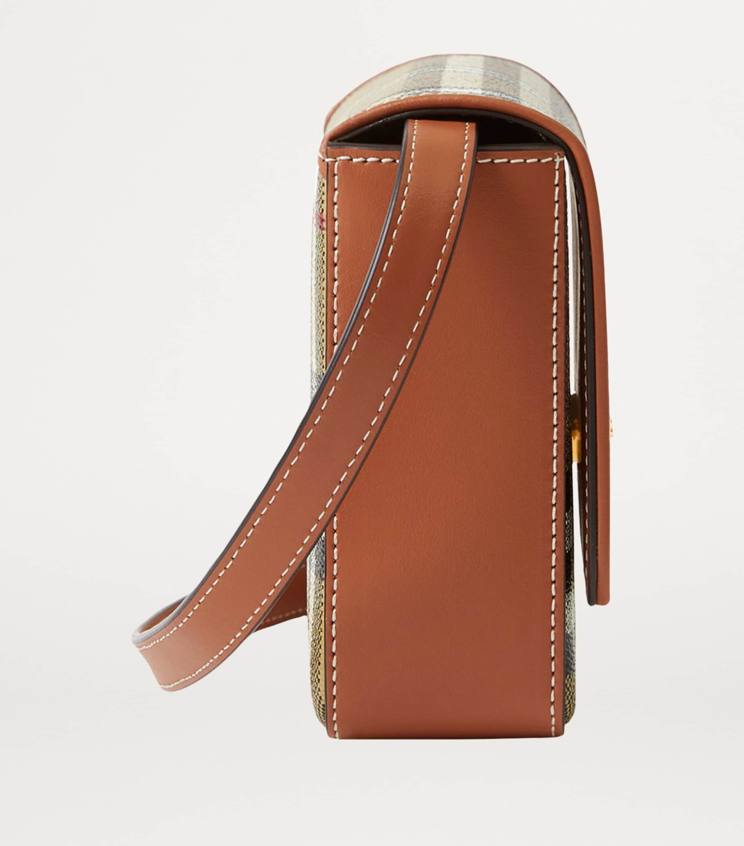 Beige Check Hampshire Cross-Body Bag