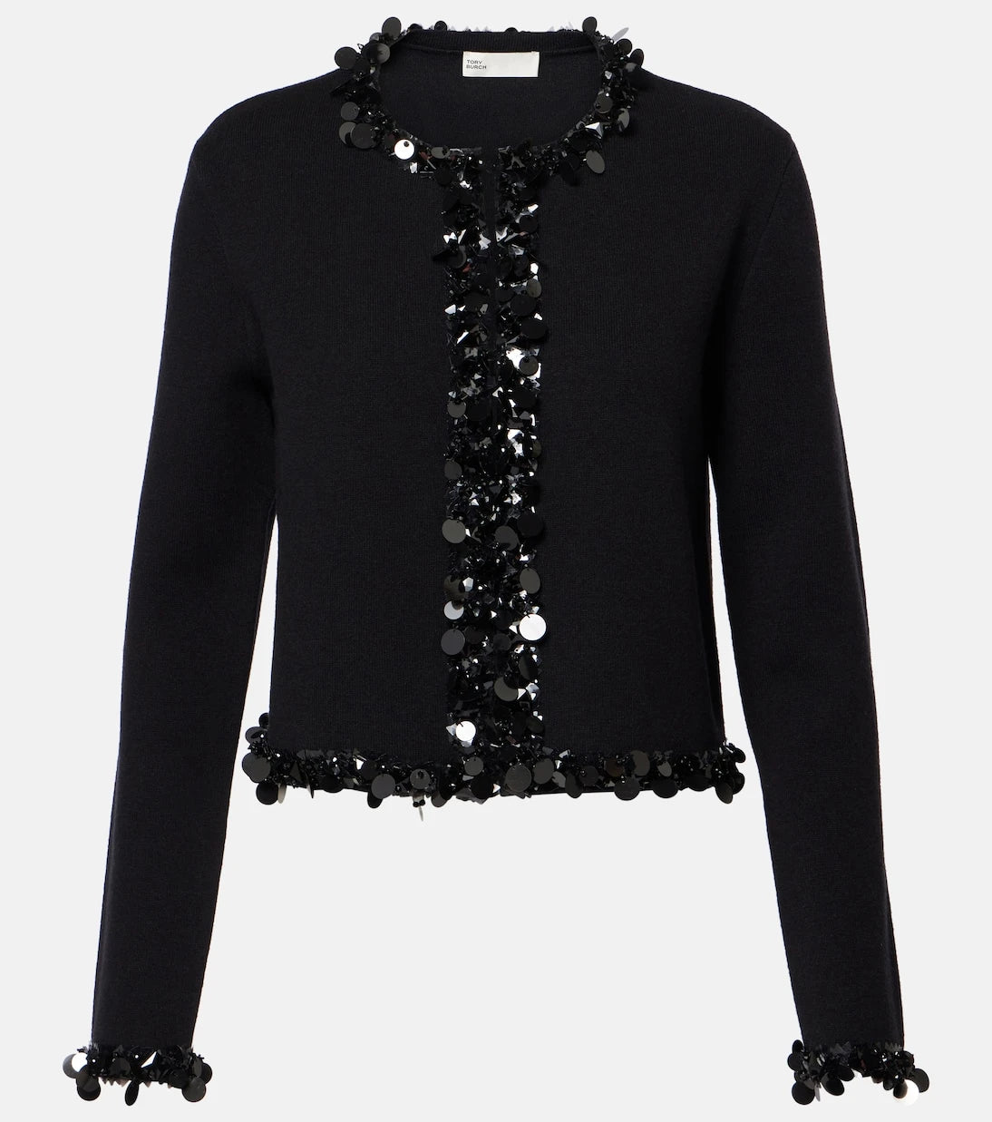 Tory Burch - Kendra sequined wool and cashmere cardigan