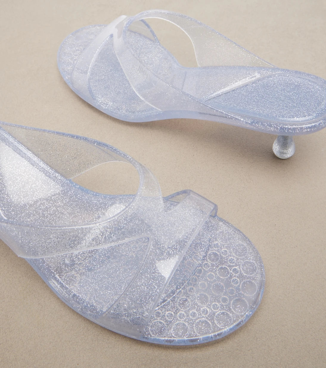 Jimmy Choo - Jelly Drop glitter TPU mules