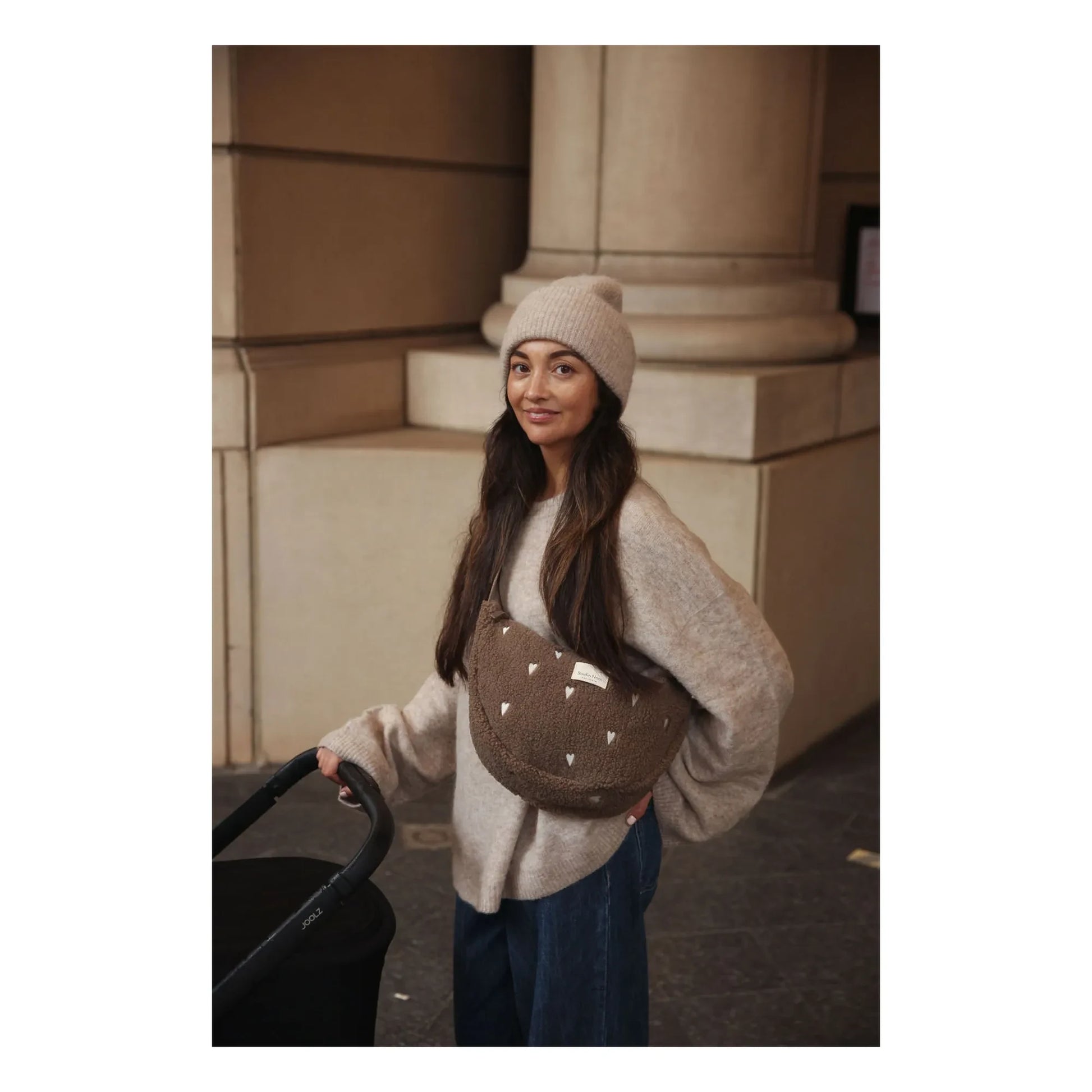 Studio Noos - Hearts fanny pack | Brown