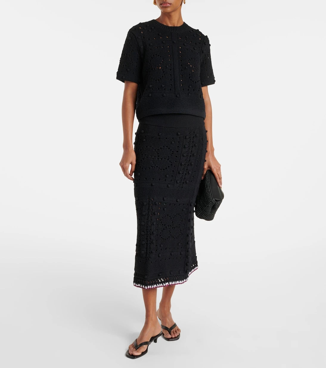 Dorothee Schumacher - Cotton-blend midi skirt
