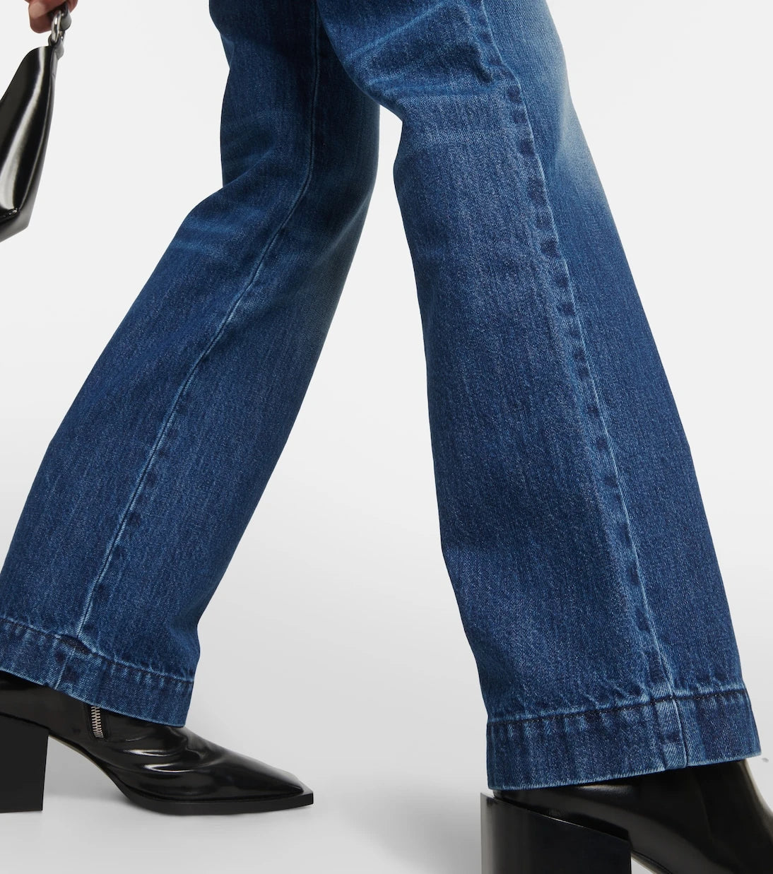 Peter Do - Patchwork high-rise straight jeans
