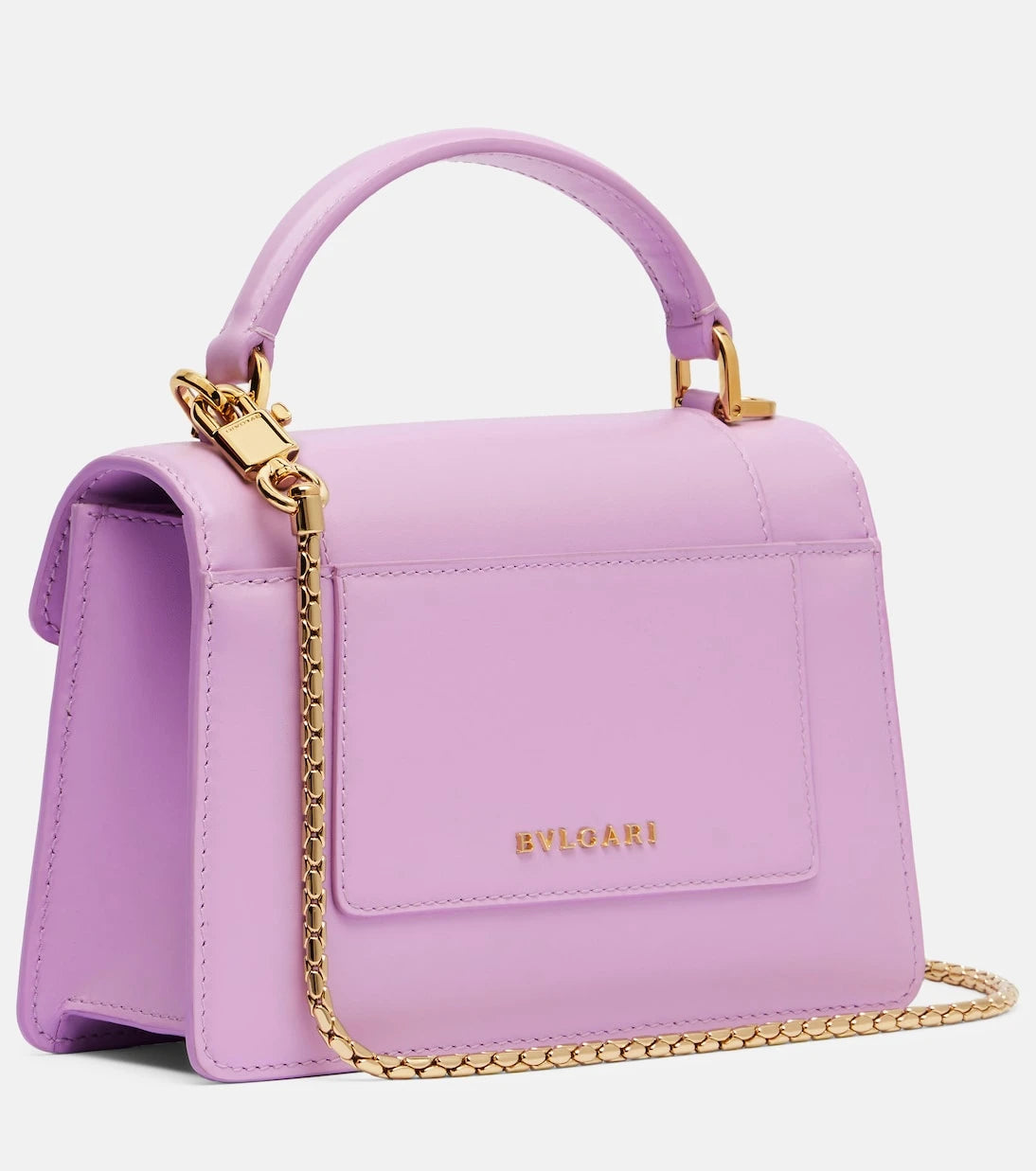 Bvlgari - Serpenti Forever Mini leather top-handle bag