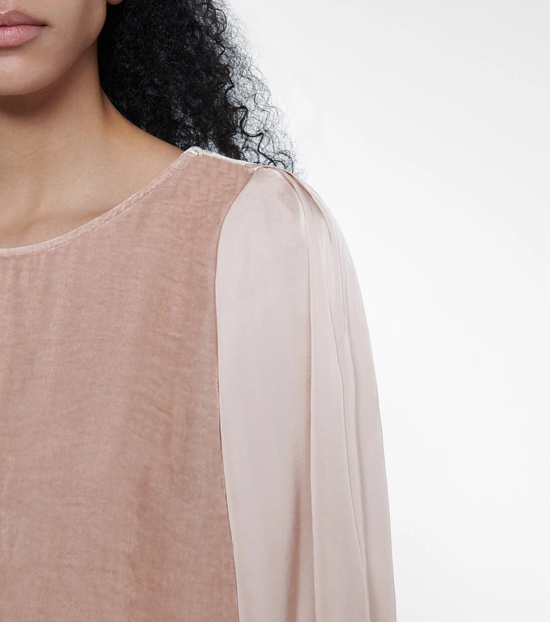 Velvet - Elise velvet and silk blouse