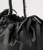Mini Satin Bow-Detail Drawstring Bag
