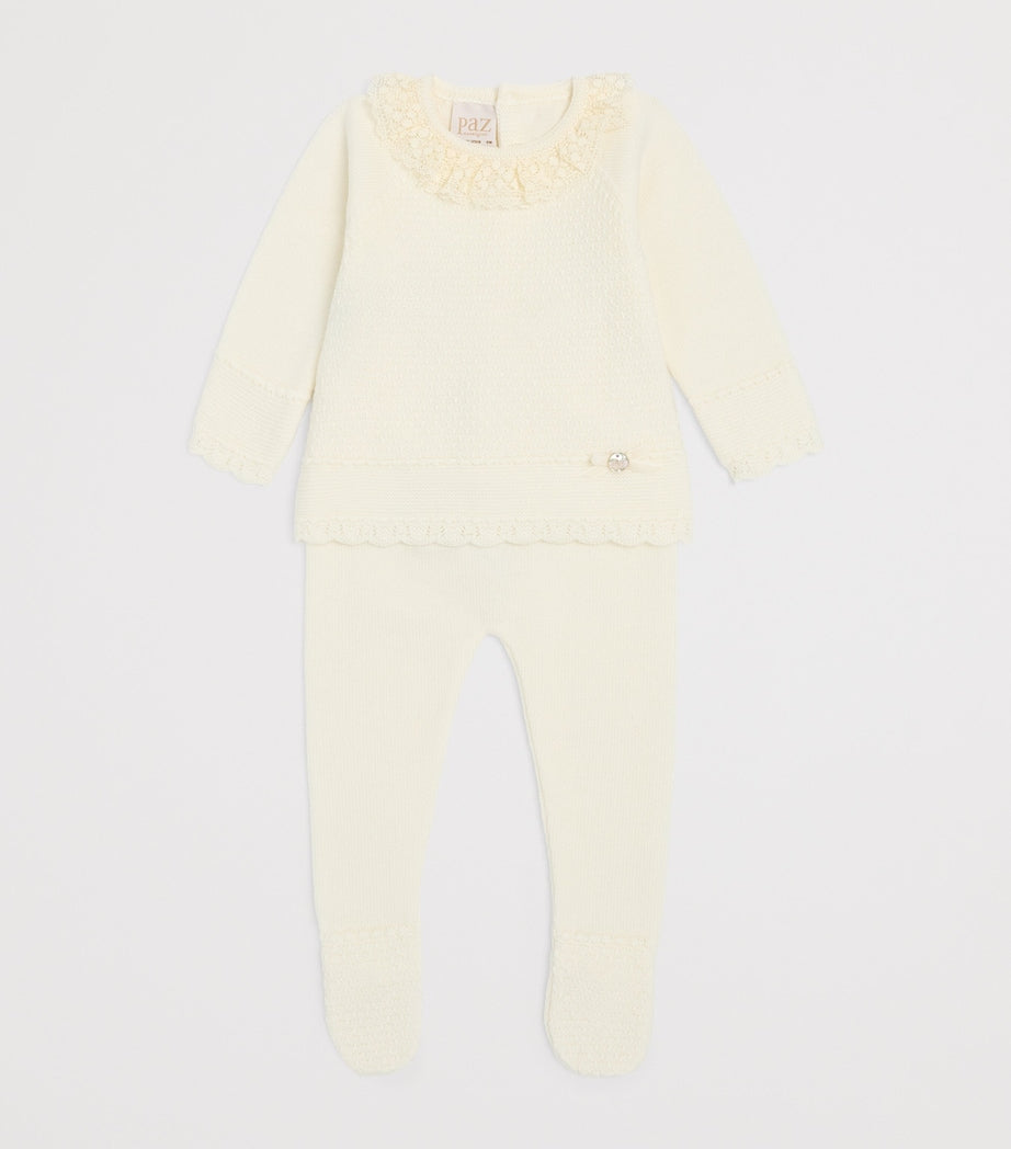 Paz Rodriguez Merino Wool Sweater and Leggings Set (9 Months)