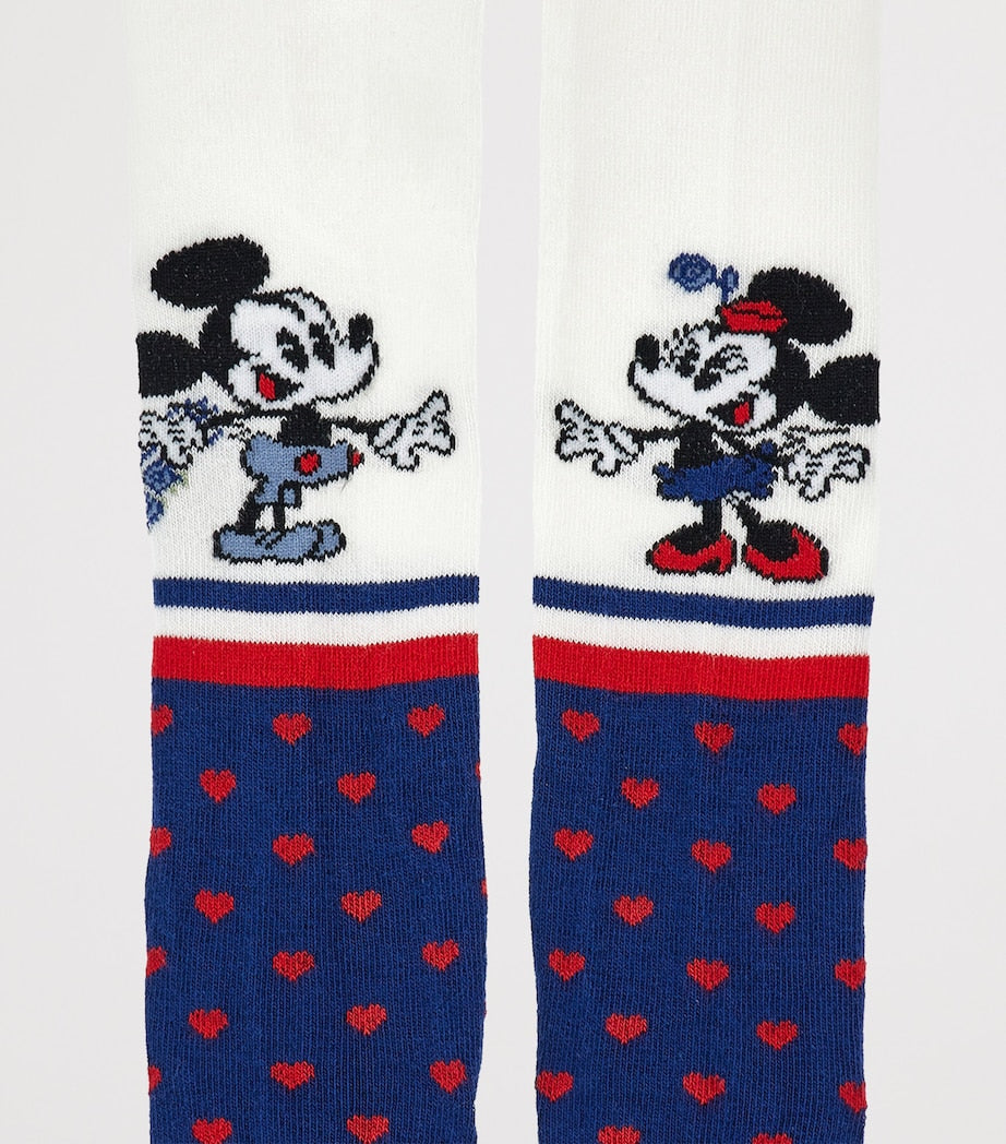 Monnalisa x Disney Mickey and Minnie Heart Tights