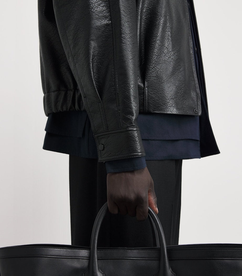 Black Faux Leather Jacket