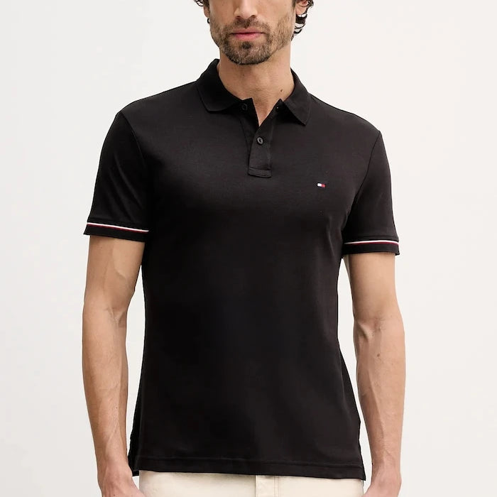 Памучна тениска с яка Tommy Hilfiger