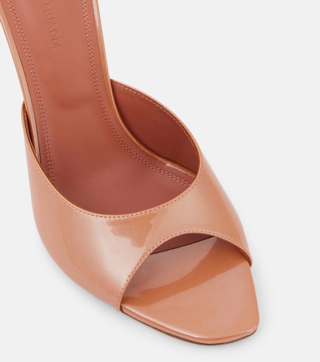 Amina Muaddi - Alexa 95 patent leather mules